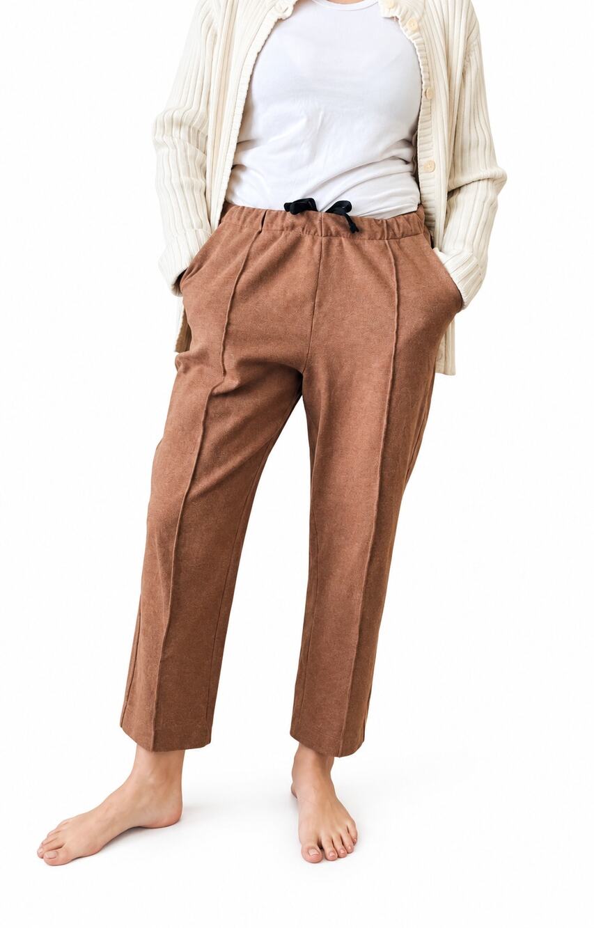 Evelane the dream pleated pant size xl comfort travel cropped